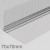 70x70mm Profigips Aluminium Corner Bead with Mesh - 2.5m length