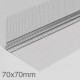 70x70mm Profigips Aluminium Corner Bead with Mesh - 2.5m length