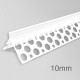 10mm PVC Corner Profile for Wet Render - Angle Bead - 2.5m length