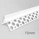 15mm PVC Corner Profile for Wet Render - Angle Bead - 2.5m length