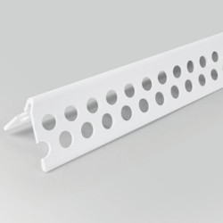 23x23mm Profigips PVC Corner Bead with Oval Nose - 2.5m length