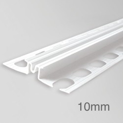 10mm Profigips PVC Expansion Joint Profile for Render - Render Movement Joint Bead - 2.5m length
