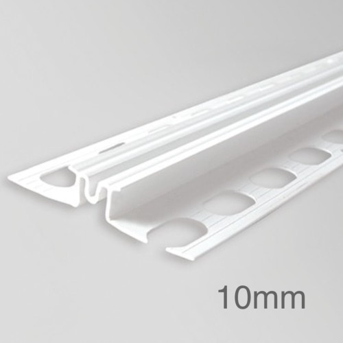 10mm Profigips PVC Expansion Joint Profile for Render - Render Movement Joint Bead - 2.5m length