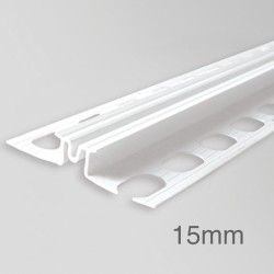 15mm Profigips PVC Expansion Joint Profile for Render - Render Movement Joint Bead - 2.5m length