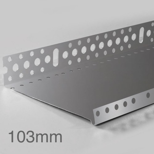 103mm Profigips Aluminium Starter Trim - Plinth Profile - 2.5m length