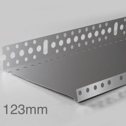 123mm Profigips Aluminium Starter Trim - Plinth Profile - 2.5m length