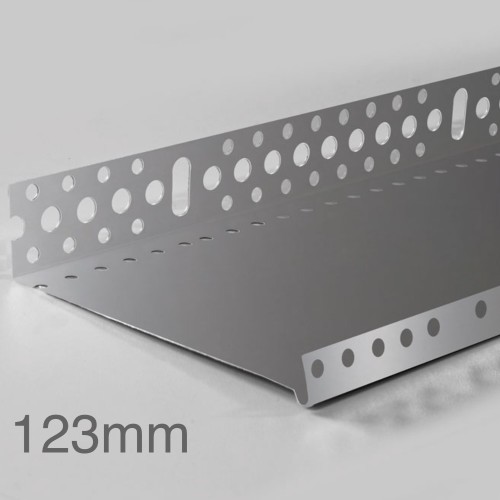 123mm Profigips Aluminium Starter Trim - Plinth Profile - 2.5m length