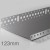123mm Profigips Aluminium Starter Trim - Plinth Profile - 2.5m length