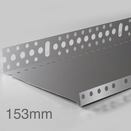 153mm Profigips Aluminium Starter Trim - Plinth Profile - 2.5m length