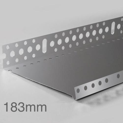 183mm Profigips Aluminium Starter Trim - Plinth Profile - 2.5m length