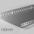 183mm Profigips Aluminium Starter Trim - Plinth Profile - 2.5m length