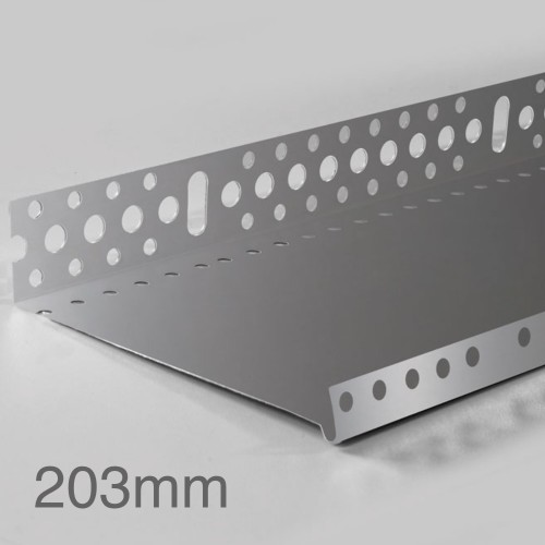 203mm Profigips Aluminium Starter Trim - Plinth Profile - 2.5m length