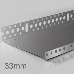 33mm Profigips Aluminium Starter Trim - Plinth Profile - 2.5m length