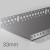 33mm Profigips Aluminium Starter Trim - Plinth Profile - 2.5m length