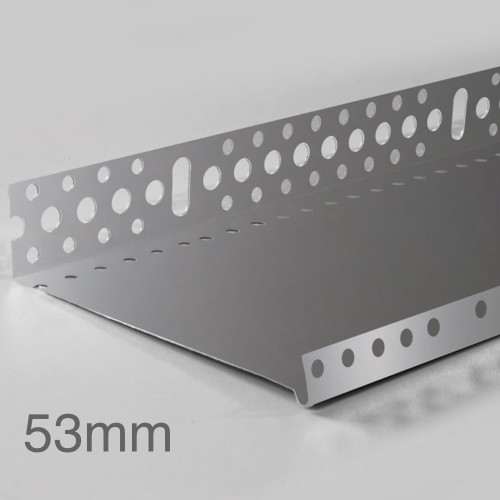 53mm Profigips Aluminium Starter Trim - Plinth Profile - 2.5m length