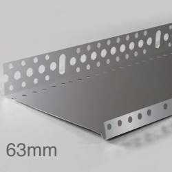 63mm Profigips Aluminium Starter Trim - Plinth Profile - 2.5m length