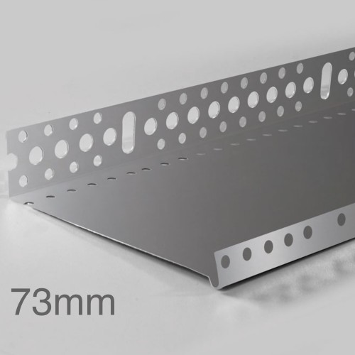 73mm Profigips Aluminium Starter Trim - Plinth Profile - 2.5m length