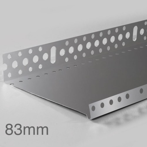 83mm Profigips Aluminium Starter Trim - Plinth Profile - 2.5m length