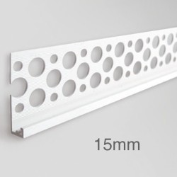 15mm Profigips PVC Render Stop Bead - Terminal Bead - 2.5m length
