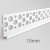15mm Profigips PVC Render Stop Bead - Terminal Bead - 2.5m length