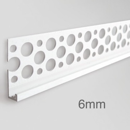 6mm Profigips PVC Render Stop Bead - Terminal Bead - 2.5m length
