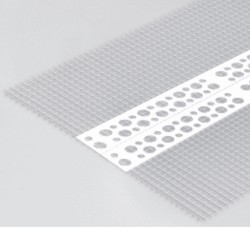 10x10mm Profigips PVC Universal Render Bead with Mesh - Corner Bead with Mesh - 2.5m length