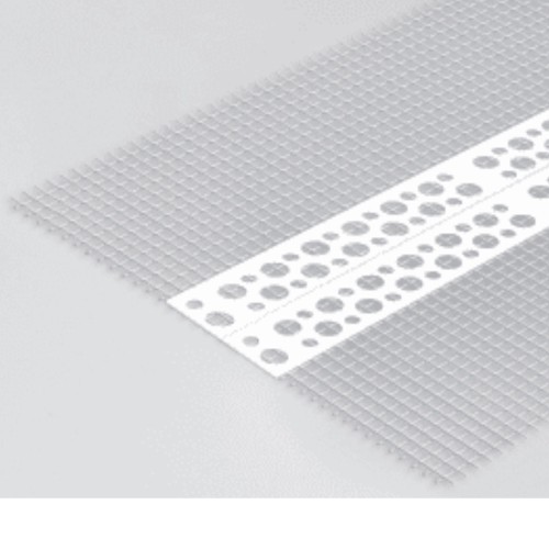 10x10mm Profigips PVC Universal Render Bead with Mesh - Corner Bead with Mesh - 2.5m length
