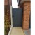 1000 x 2200mm Dartmoor Pedestrian Flat Top Gate with Horizontal Solid INFILL, LOCK, Lock Keep and Hinges (Grey)