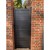 1200 x 1600mm Dartmoor Pedestrian Flat Top Gate with Horizontal Solid INFILL, LOCK, Lock Keep and Hinges (Black)