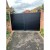 3750 x 2200mm Canterbury Double Swing Flat Top Driveway Gate with Vertical Solid Infill (Black)
