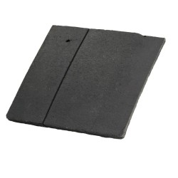 Redland DuoPlain Concrete Interlocking Left Hand Verge Quarter Tile - Charcoal Grey - 222mm x 268mm Redland DuoPlain Concrete Interlocking Left Hand Verge Quarter Tile - Charcoal Grey - 222mm x 268mm