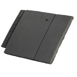 Redland DuoPlain Concrete Interlocking Right Hand Verge Three Quarter Tile - Charcoal Grey - 222mm x 268mm Redland DuoPlain Concrete Interlocking Right Hand Verge Three Quarter Tile - Charcoal Grey - 222mm x 268mm