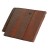 Redland DuoPlain Concrete Interlocking Right Hand Verge Three Quarter Tile - Rustic Brown - 222mm x 268mm