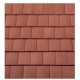 Redland DuoPlain Concrete Roofing Tile - Tuscan Red - 330mm x 268mm