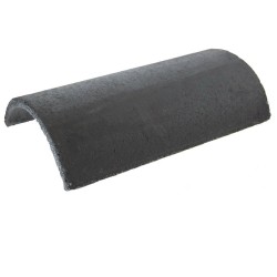 Redland Concrete Half Round Hip Tile - Black - 256mm x 450mm