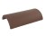 Redland Concrete Half Round Hip Tile - Rustic Brown - 256mm x 450mm