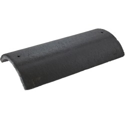 Redland Heathland Concrete Third Round Hip Tile - Black - 233mm x 450mm