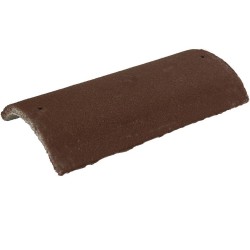 Redland Heathland Concrete Third Round Hip Tile - Brown - 233mm x 450mm