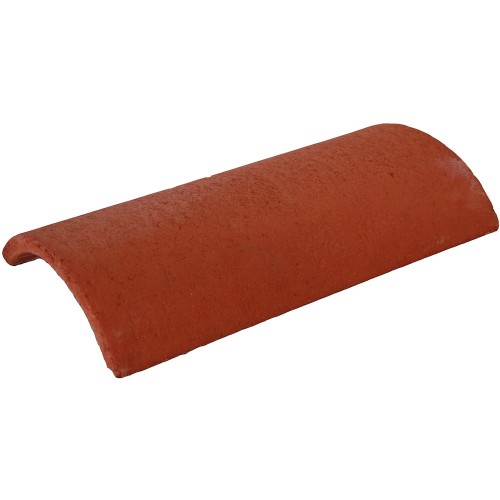 Redland Heathland Concrete Third Round Hip Tile - Farmhouse Red - 233mm x 450mm