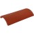 Redland Heathland Concrete Third Round Hip Tile - Farmhouse Red - 233mm x 450mm