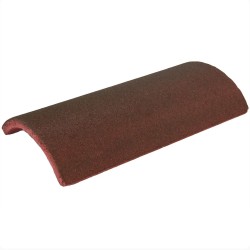 Redland Heathland Concrete Third Round Hip Tile - Natural Red - 233mm x 450mm