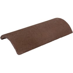 Redland Heathland Concrete Third Round Hip Tile - Tudor Brown - 233mm x 450mm