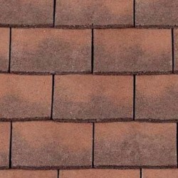 Redland Heathland Plain Concrete Roof Tile - Manor House Mix - 165mm x 263mm