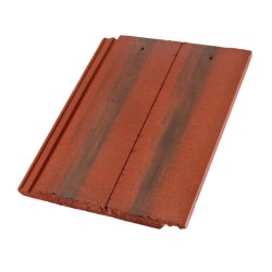 Redland Mini Stonewold Half Slate Pair - Interlocking Concrete Roof Slate - Farmhouse Red - 334mm x 418mm