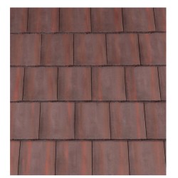 Redland Mini Stonewold Interlocking Concrete Roof Slate - Breckland Brown - 334mm x 418mm
