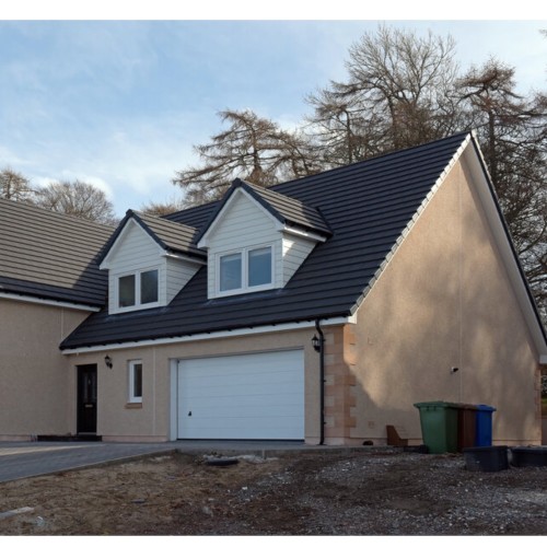 Redland Mini Stonewold Interlocking Concrete Roof Slate - Charcoal Grey - 334mm x 418mm Redland Mini Stonewold Interlocking Concrete Roof Slate - Charcoal Grey - 334mm x 418mm
