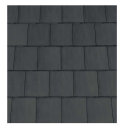 Redland Mini Stonewold Interlocking Concrete Roof Slate - Charcoal Grey - 334mm x 418mm