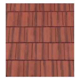 Redland Mini Stonewold Interlocking Concrete Roof Slate - Farmhouse Red - 334mm x 418mm Redland Mini Stonewold Interlocking Concrete Roof Slate - Farmhouse Red - 334mm x 418mm