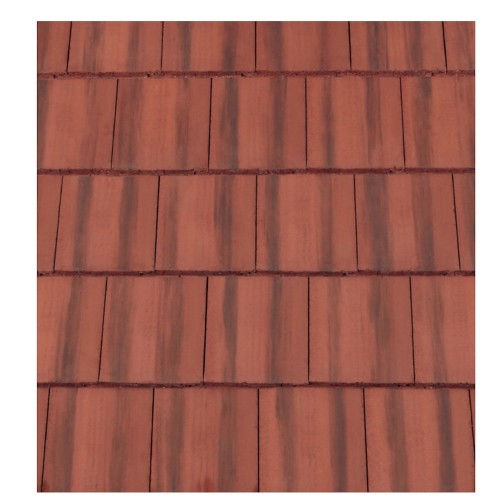Redland Mini Stonewold Interlocking Concrete Roof Slate - Farmhouse Red - 334mm x 418mm Redland Mini Stonewold Interlocking Concrete Roof Slate - Farmhouse Red - 334mm x 418mm