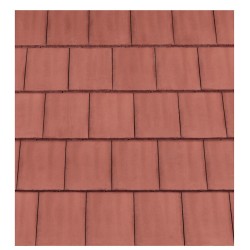 Redland Mini Stonewold Interlocking Concrete Roof Slate - Terracotta - 334mm x 418mm